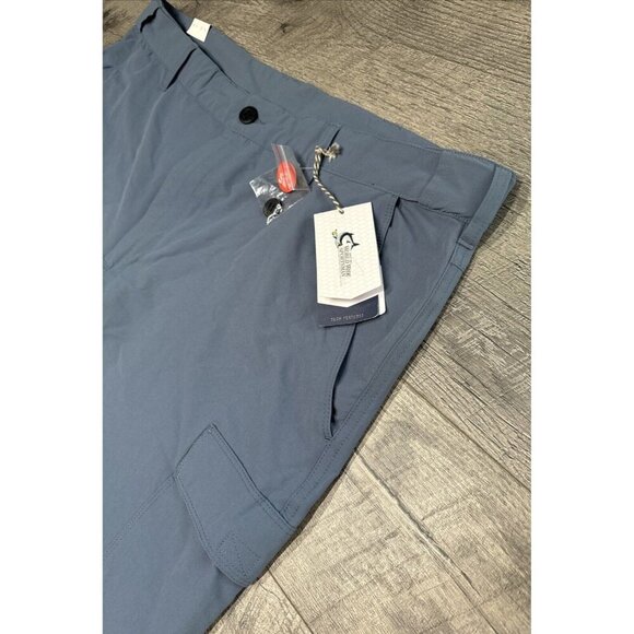 World Wide Sportsman Cargo Pants Mens 44x30 Blue Convertible UPF Stretch NEW - Picture 2 of 8
